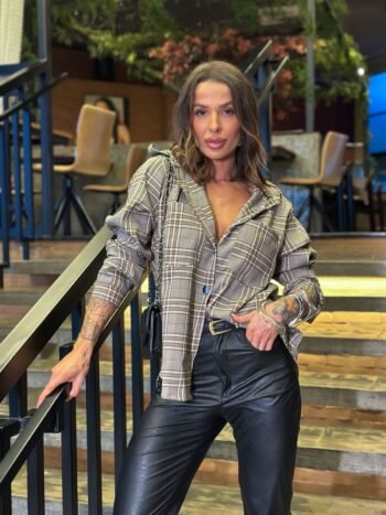 Camisa Xadrez celine