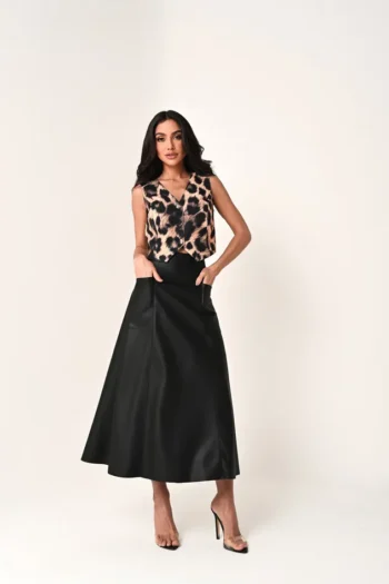Saia Couro Lilly