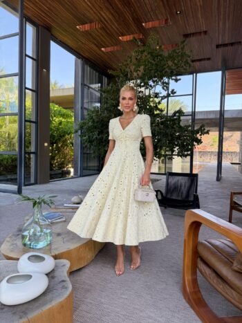 Vestido Midi de Laise Amarelo Bella di Sanremo
