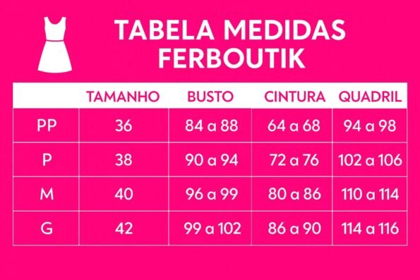 Tabela de medidas