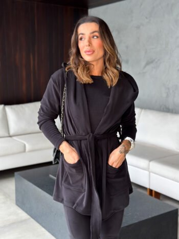 Casaco Izabella Preto