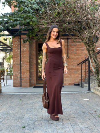 Vestido Morgana Marrom