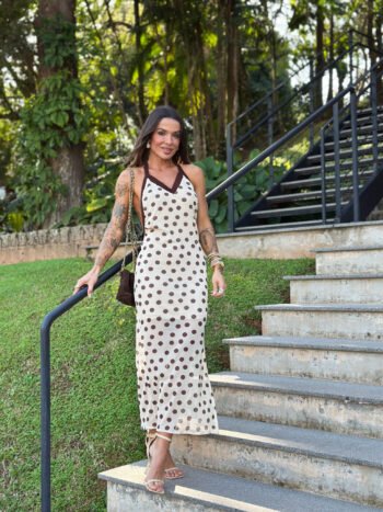 Vestido Nicole Poa Creme