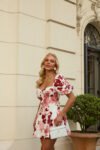 Vestido Curto Floral Rosé Garden