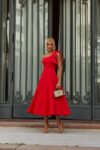 Vestido Midi Vermelho Aliança