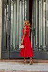 Vestido Midi Vermelho Aliança