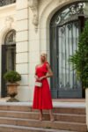 Vestido Midi Vermelho Aliança