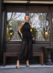 Conjunto Jasmin Blusa Peplum Preto