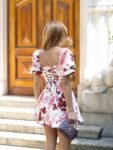Vestido Curto Floral Rosé Garden