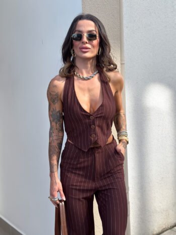Colete Silvia Marrom
