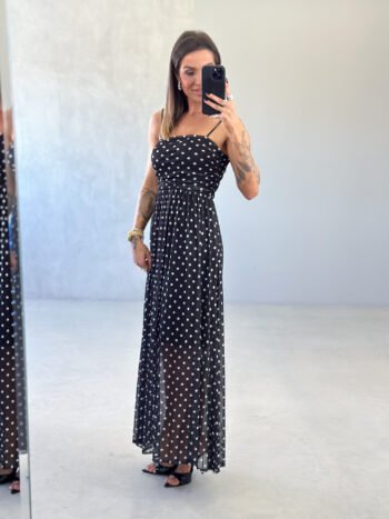 Vestido Midi Poa Karen