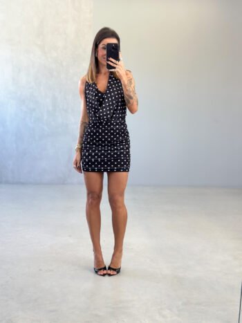 Vestido curto Leandra Poa