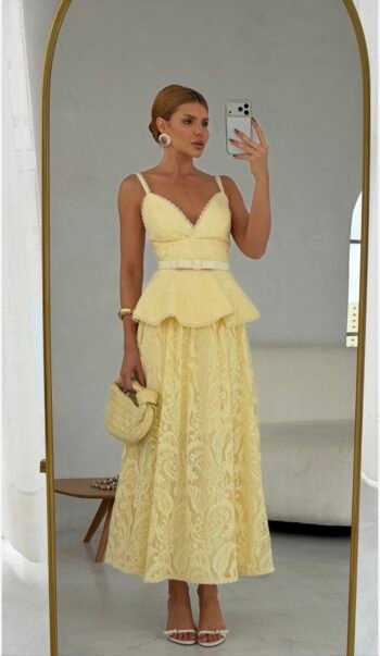 Vestido Fiorela Amarelo