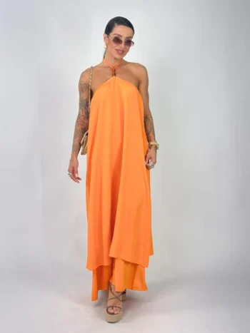 Vestido Lena Laranja