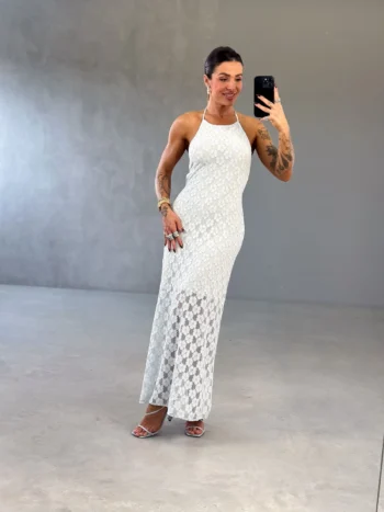Vestido Midi Renda Lily