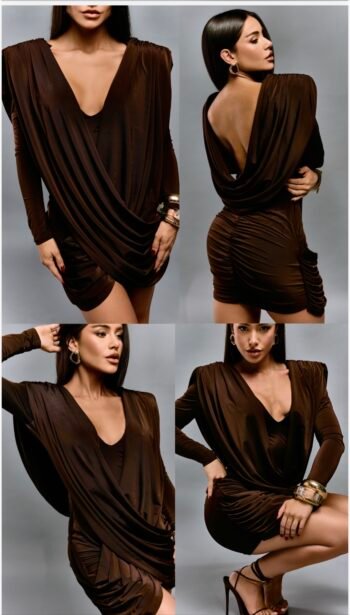 Vestido Curto Fascinio Café