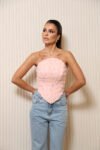 Corset Tule flores 3D