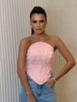 Corset Tule flores 3D