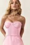 Vestido Midi Tomara Que Caia Rosa