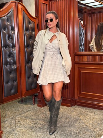 Vestido Curto Xadrez - Foto 2