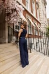 Conjunto Azul Marinho de Linho Holland