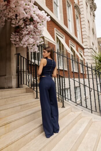 Conjunto Azul Marinho de Linho Holland - Foto 2