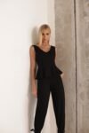 Conjunto Blusa Peplum Preto
