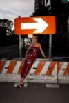 Conjunto Corset + Saia Midi Couro Eco