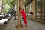 Vestido Midi Vermelho Crepe Stretch Passion