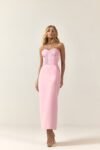 Vestido Midi Tomara Que Caia Rosa