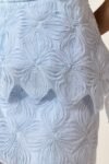 Vestido Midi Renda Floral 3D