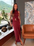 Conjunto Tricot Borgonha