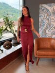 Conjunto Tricot Borgonha