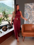 Conjunto Tricot Borgonha