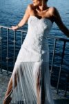 Vestido Midi Franjas Off