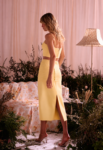 Conjunto Feminino Saia Midi Cropped Alças Finas Detalhes em Tiras