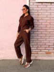 Conjunto Ana Carolina Marrom