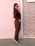 Conjunto Ana Carolina Marrom