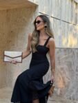 Vestido Riviera Midi Sereia Preto