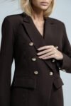 Conjunto Blazer Alfaiataria Marrom