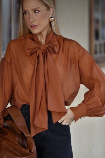 Camisa Feminina Liocel Laço - Foto 2