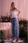 Calça Jeans Com Renda