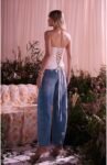 Calça Jeans Com Renda