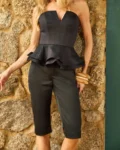 Conjunto Tafeta Preto