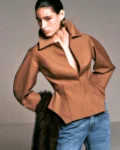 Camisa Sarja Ziper