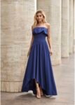 Vestido Midi Saia Assimétrica Azul