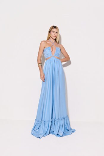 Vestido Longo Azul Serenity