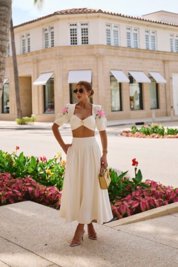 Conjunto Rosali Midi em Linho Misto
