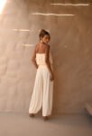 Conjunto Blusê Com Calça Aladin Manteiga