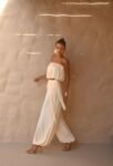 Conjunto Blusê Com Calça Aladin Manteiga